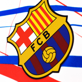 FC Barcelona tricou de fotbal pentru copii Lined white