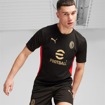 AC Milan tricou de antrenament pentru bărbați black