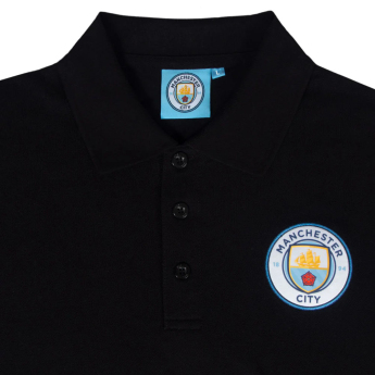 Manchester City tricou polo Crest black