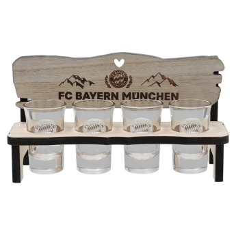Bayern München pahar țuică stand with motifs 4 pack