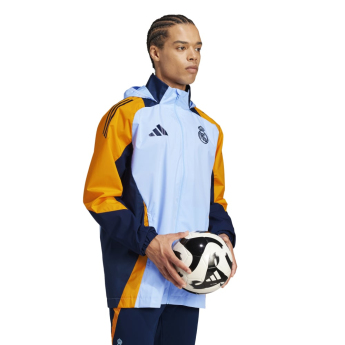 Real Madrid geacă de fotbal pentru bărbați Allweather globlue