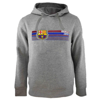 FC Barcelona hanorac de bărbați cu glugă Fast Grey
