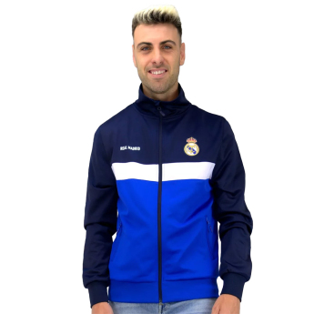 Real Madrid geacă de fotbal pentru bărbați Plus azul