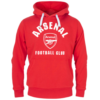 FC Arsenal hanorac de bărbați cu glugă Round red