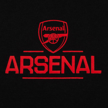 FC Arsenal hanorac de bărbați cu glugă Zip black