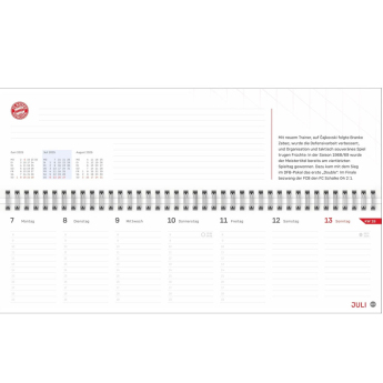 Bayern München calendar 2025 Planer