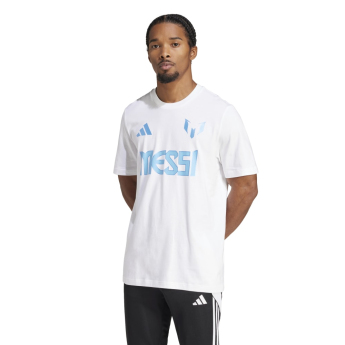 Lionel Messi tricou de bărbați MESSI Name and number white