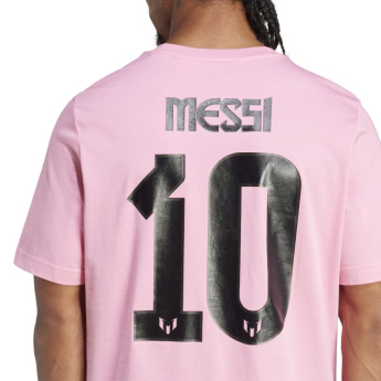 Lionel Messi tricou de bărbați MESSI Name and number pink