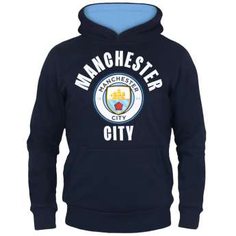 Manchester City hanorac cu glugă pentru copii Hoody navy