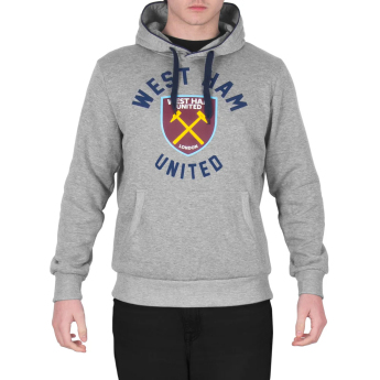 West Ham United hanorac de bărbați cu glugă graphic grey