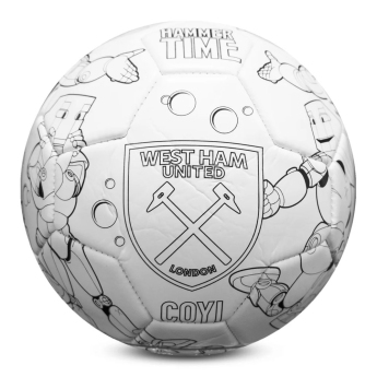 West Ham United balon de fotbal Colour - size 2