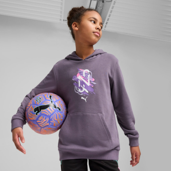 Neymar Jr hanorac cu glugă pentru copii NEYMAR JR Creativity purple