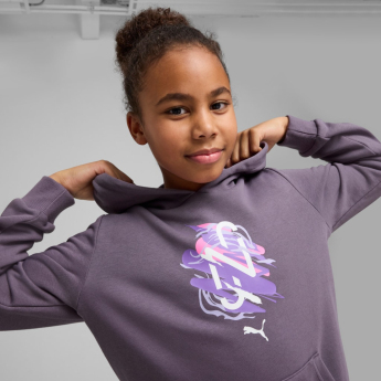 Neymar Jr hanorac cu glugă pentru copii NEYMAR JR Creativity purple