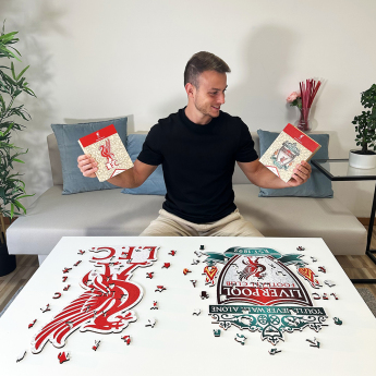 FC Liverpool puzzle din lemn Crest 150 ks