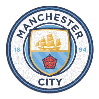 Manchester City puzzle din lemn Crest 150 pcs