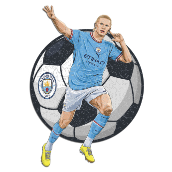 Manchester City puzzle din lemn Haaland 150 pcs