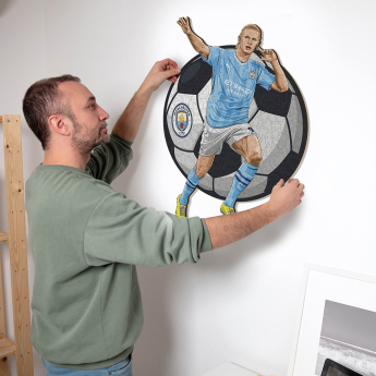 Manchester City puzzle din lemn Haaland 150 pcs