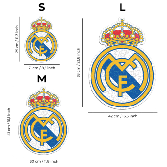 Real Madrid puzzle din lemn Crest 150 pcs