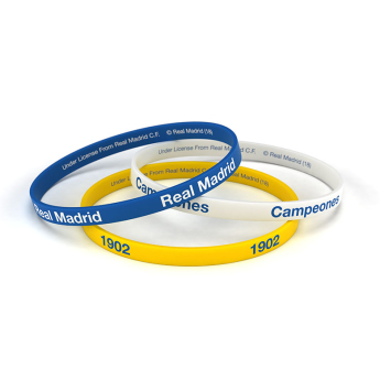 Real Madrid brățară de cauciuc pentru copii 3pack Tricolor