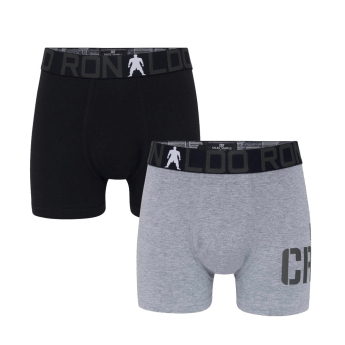 Cristiano Ronaldo boxeri de copii 2pack CR7 Bamboo black-grey