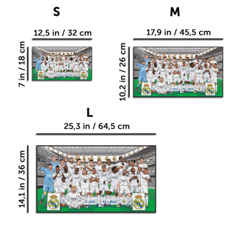 Real Madrid puzzle din lemn Team 500 pcs