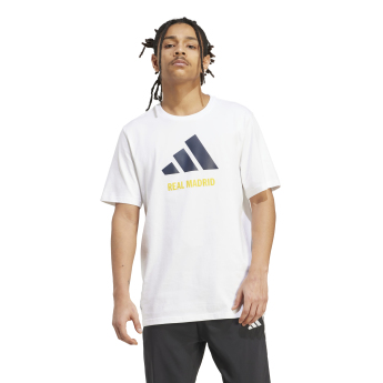 Real Madrid tricou de bărbați Seasonal Graphic white