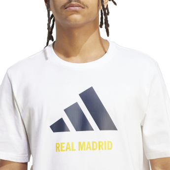 Real Madrid tricou de bărbați Seasonal Graphic white