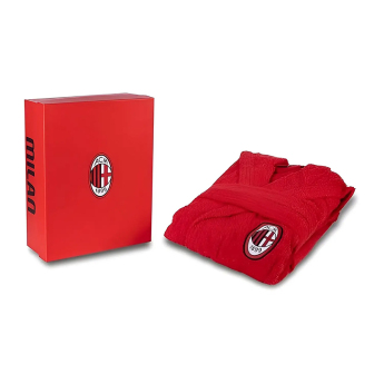 AC Milan halat de baie pentru bărbați red