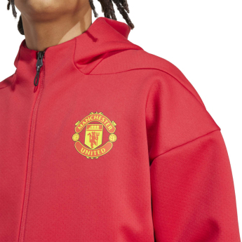 Manchester United geacă de bărbați cu glugă Z.N.E. red