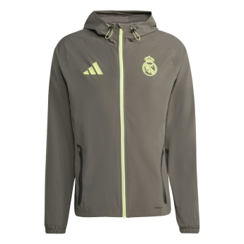 Real Madrid geacă de bărbați cu glugă Vis Tech Travel green