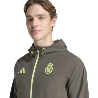 Real Madrid geacă de bărbați cu glugă Vis Tech Travel green