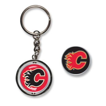 Calgary Flames breloc Spinner Key Ring
