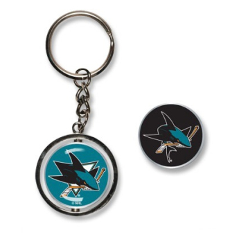 San Jose Sharks breloc Spinner Key Ring