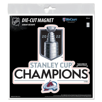 Colorado Avalanche magnet 2022 Stanley Cup Champions Indoor/Outdoor Trophy