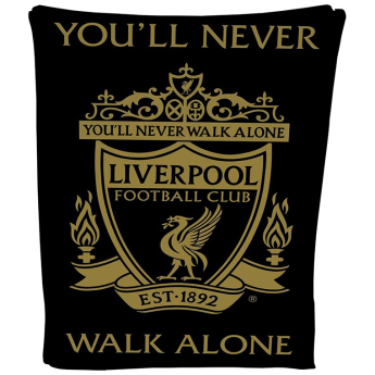 FC Liverpool pătură de lână Gold Black
