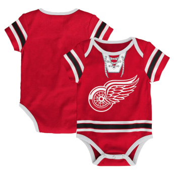 Detroit Red Wings body de copii Hockey Pro Creeper Plain Back