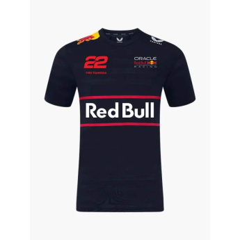 Red Bull Racing tricou de bărbați Yuki Tsunoda official Teamline Replica navy F1 Team 2025