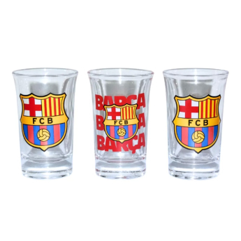 FC Barcelona pahar țuică 3pack Chupitos