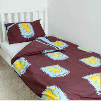 Aston Villa cearșaf pentru un pat colour club crest