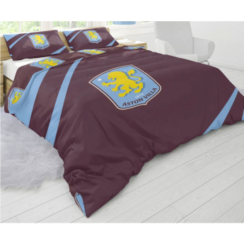 Aston Villa cearșaf pentru pat dublu colour club crest