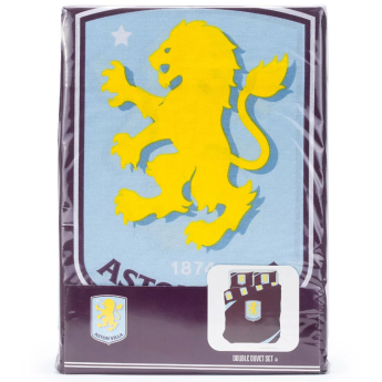Aston Villa cearșaf pentru pat dublu colour club crest