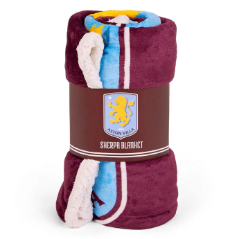 Aston Villa pătură de lână Sherpa