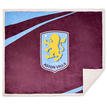 Aston Villa pătură de lână Sherpa
