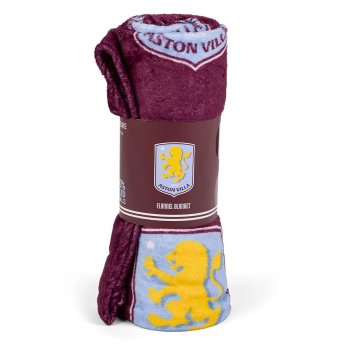 Aston Villa pătură de lână Multi Crest