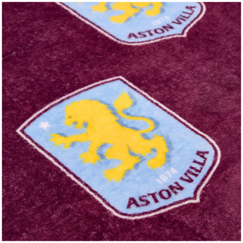 Aston Villa pătură de lână Multi Crest