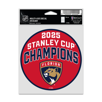 Florida Panthers abțibild 2025 Stanley Cup Champions Fan Decal Set