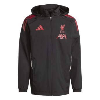 FC Liverpool geacă de bărbați cu glugă Allweather black