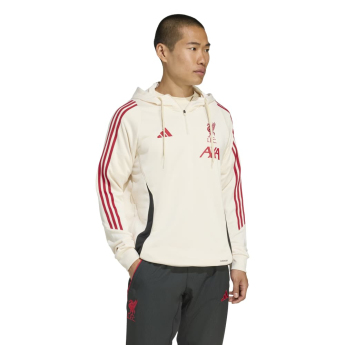 FC Liverpool hanorac de bărbați cu glugă Track beige