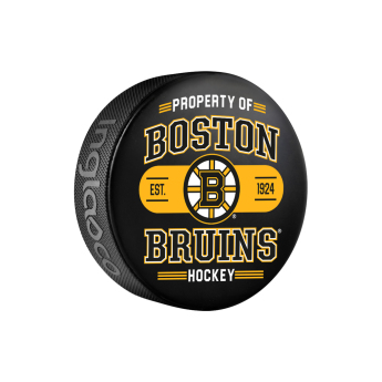 Boston Bruins puc NHL Property Of Souvenir Collector Hockey
