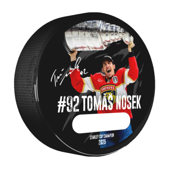 Florida Panthers puc cu autograf Tomáš Nosek #92 Stanley Cup Champion 2025